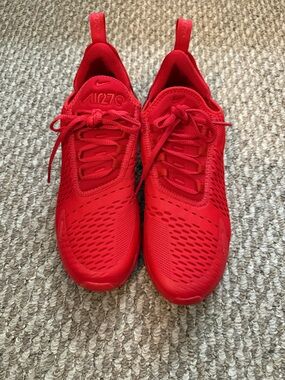 Nike Mens Red Air270 Lightweight Sneakers